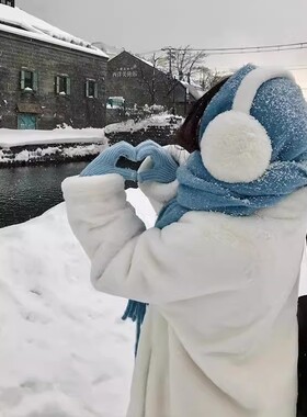 东北哈尔滨雪乡长白山防寒耳套