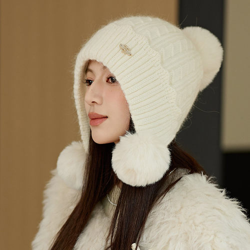 东北哈尔滨雪乡长白山防寒帽子