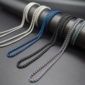 轻奢个性 无吊坠龙骨项链男潮小众简约百搭挂链女生裸链锁骨链防丢