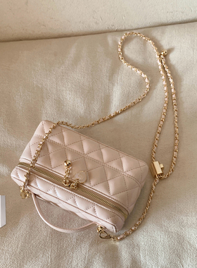 南风Chio2nd 霓光舞曲盒子包包女款2026新款粉色链条单肩斜挎小包