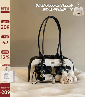 南风Chio2nd 面包小狗冷萃时光枕头包高级感单肩包包女波士顿包