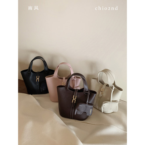 南风Chio2nd头层牛皮水桶包