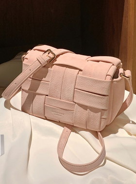 南风Chio2nd 樱谷画廊单肩包2026新款夏季粉色编织小包包女斜挎包