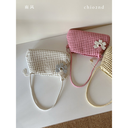 南风Chio2nd 盛夏织语托特包包女夏日轻量感镂空编织包单肩腋下包