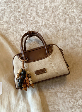 南风Chio2nd 赫本花园枕头包包女2026新款复古拼色手提包单肩斜挎