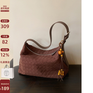 编织腋下包单肩斜挎包 2025新款 南风Chio2nd 秋语织梦托特包包女式