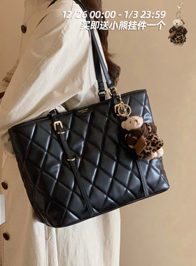 南风Chio2nd 墨本剧院托特包包女士日常通勤百搭菱格手提单肩大包