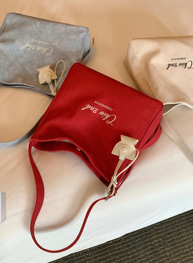 南风Chio2nd 明媚邂逅托特包包女款大容量通勤女包红色单肩斜挎包