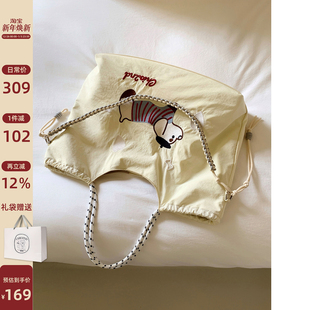 南风Chio2nd原创 快乐旅行托特包包女大容量帆布包手提单肩斜挎包