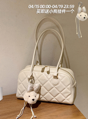 南风Chio2nd 花季时刻腋下包包女士2026新款菱格波士顿通勤单肩包