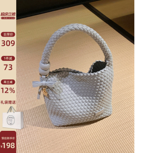 清云织月托特包手工编织包小众女包手提包单肩斜挎包 南风Chio2nd