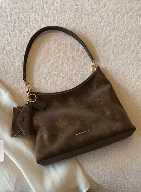 南风Chio2nd 秋语来信托特包包女士复古棕色腋下包通勤单肩斜挎包