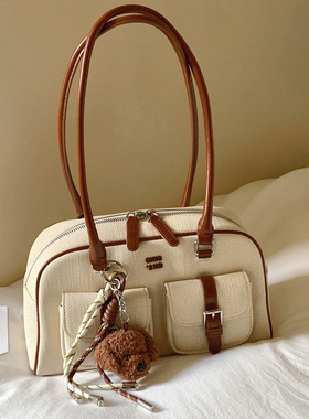 南风Chio2nd 复古米棕枕头包包女2026新款秋季上班通勤手提单肩包