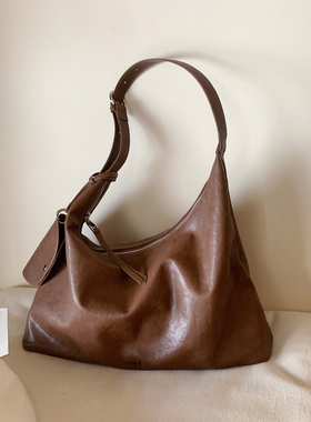 南风Chio2nd 棕栗诗语托特包包女大容量通勤松弛老钱风单肩斜挎包