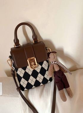 南风Chio2nd 兔子的报恩手提包包女2026新款百搭菱格单肩斜挎小包