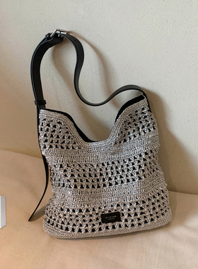 南风Chio2nd 雨林织锦牛皮编织托特包包女夏慵懒风洋气单肩斜挎包