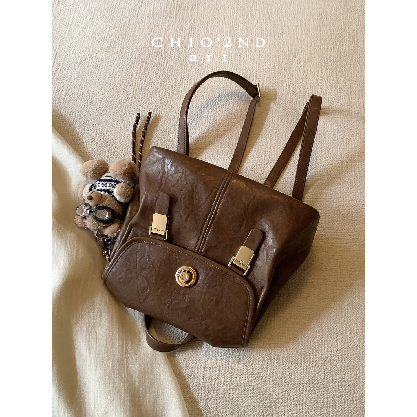 Chio2nd薄暮流金双肩包图片