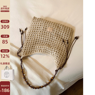 南风Chio2nd 月夜相伴托特包包女秋冬手工编织包大容量休闲单肩包