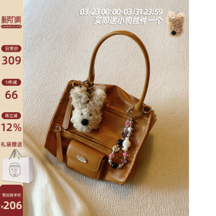 原创潮流单肩斜挎包 2026新款 南风Chio2nd 栗秋画廊手提包包女式