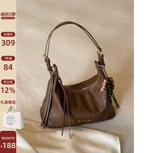 斜挎包2026新款 简约休闲单肩包 泮湖月色托特包包女式 南风Chio2nd