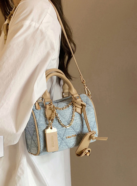 南风Chio2nd 铂蓝奶咖枕头包包女2026新款秋冬手提包单肩斜挎小包