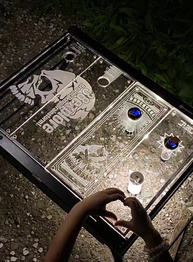 户外露营igt发光单元板GZ灯架透明亚克力38灯架便携轻量化0.5单元