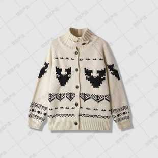 TN12S 北欧风圣诞节翻领针织开衫 6837 悠悠粉丝专享