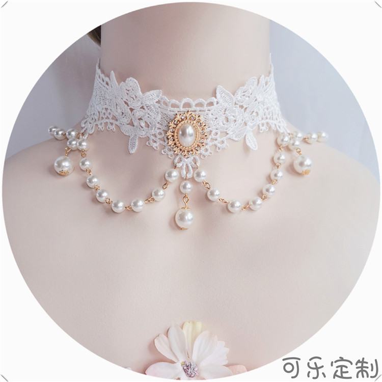 lolita蕾丝项链欧式复古宫廷风
