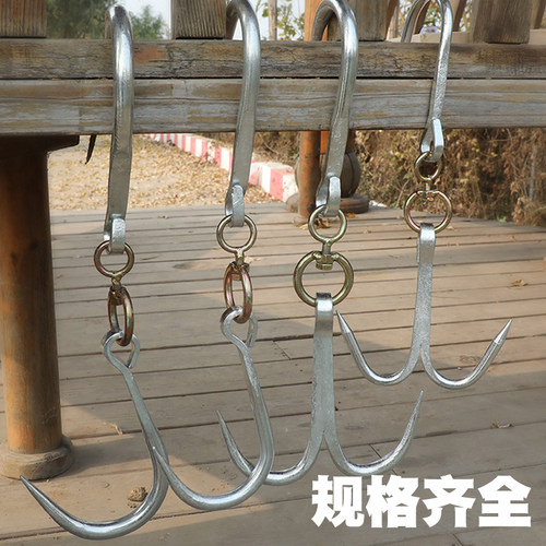 挂肉钩子屠夫猪肉勾子羊牛肉挂钩冷藏不锈钢商用铁钩子杀猪手钩 