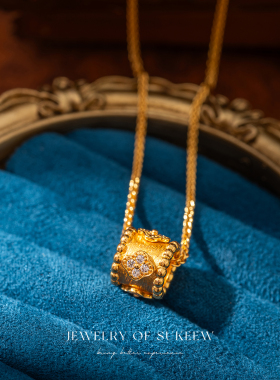 万花筒轻奢镶钻锁骨链