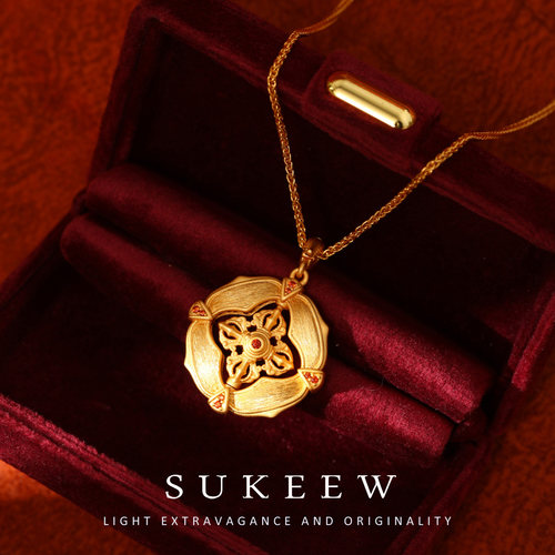 SUKEEW/酥可【古韵】新中式十字金刚百搭项链200107
