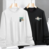 春秋季 印花外套 大码 男款 卫衣港风青春流行学生百搭宽松套头体恤衫