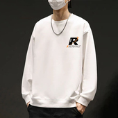 宽松美式 长袖 卫衣印花体恤 潮流休闲圆领大码 打底衫 男士 t恤春秋季