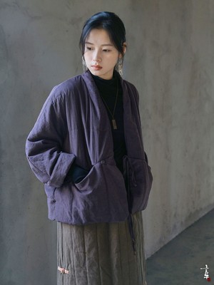 言午葵原创冬季新中式斜襟