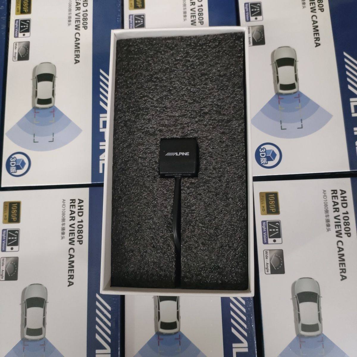 阿尔派高清1080倒车影像摄像头高清夜视大屏导航专用摄像头