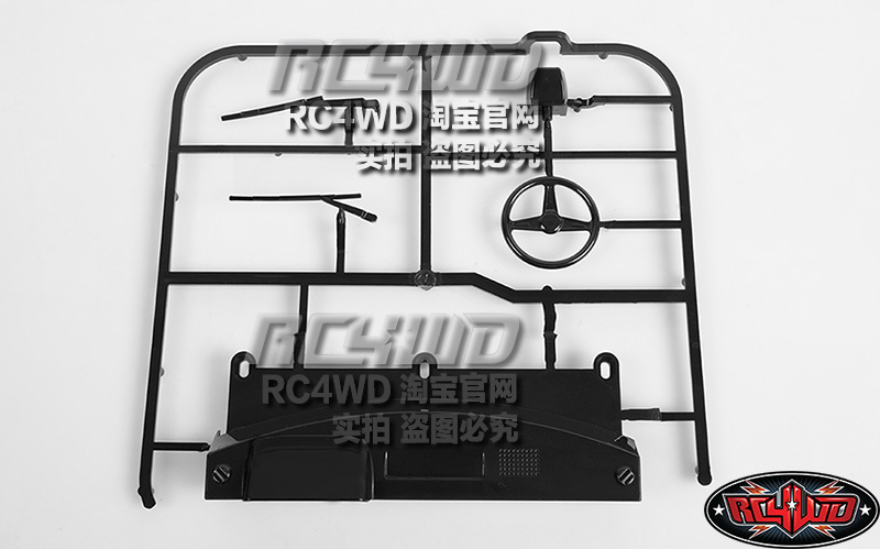 RC4WD模型攀爬越野Mojave II TF2车壳中控台方向盘雨刮 (Z-B0080)