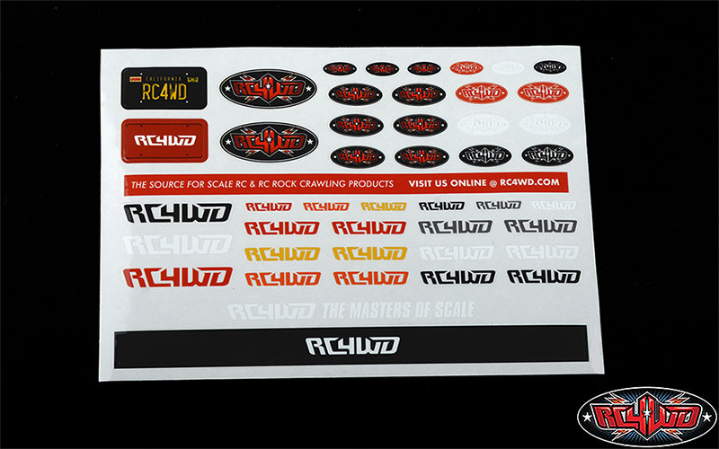 RC4WD Logo 中款贴纸（Z-S1272）