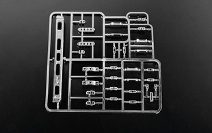 RC4WD模型攀爬越野Mojave II TF2车壳镀铬保险杠门把手 (Z-B0076)