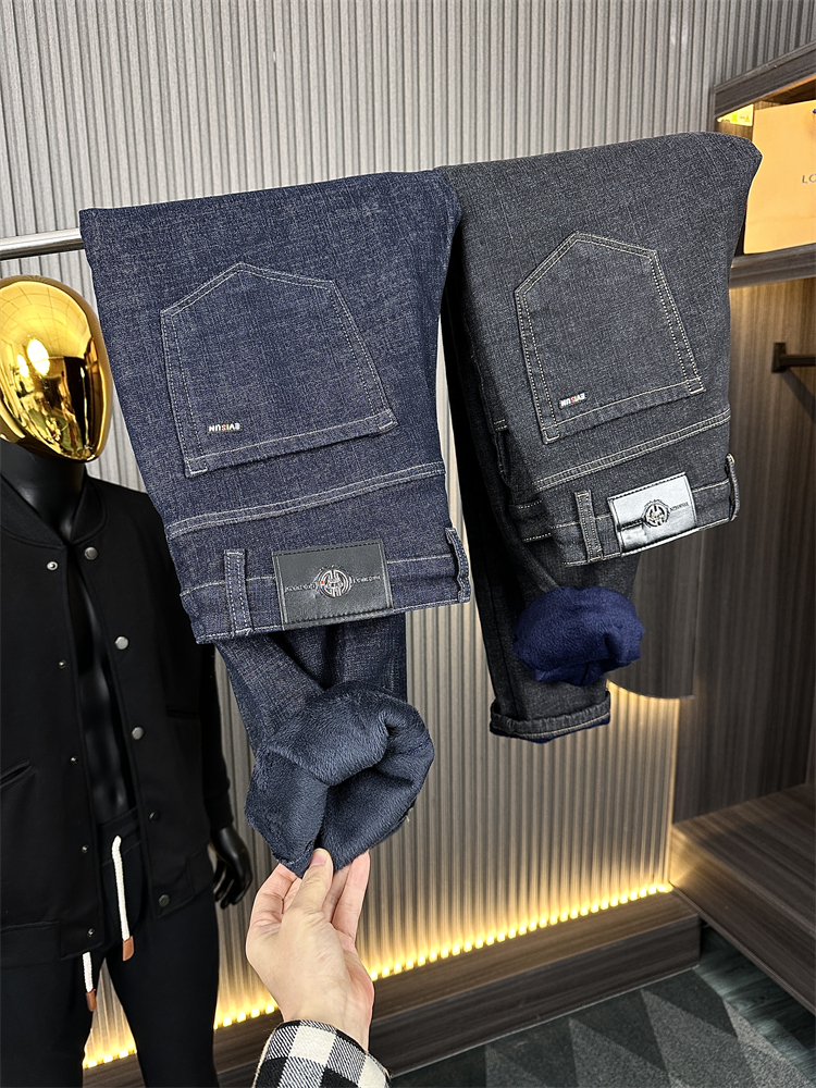 竹节纤维洗水牛仔/加绒牛仔裤