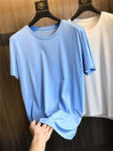 高支混纺面料 面膜T 春夏男士 G货 纯色户外运动速干圆领短袖 T恤