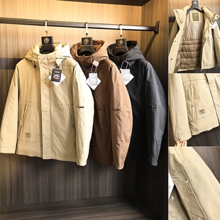 耐磨抗皱！85甄选绒！秋冬男士户外三防科技防水冲锋衣羽绒服外套