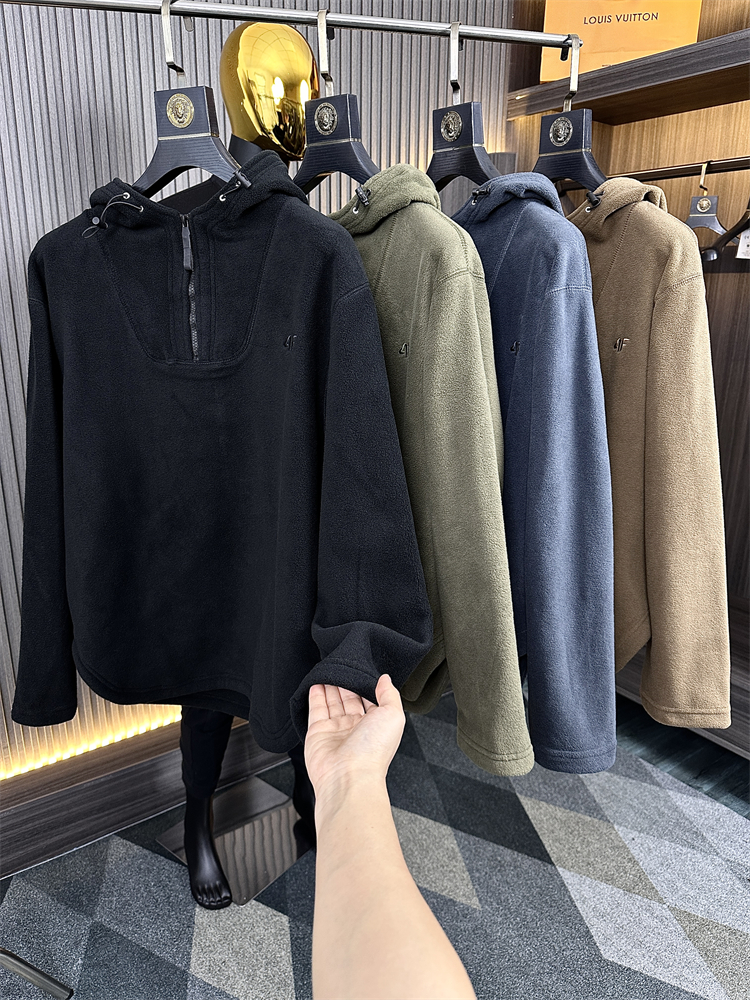 /双面自发热！加绒卫衣外套