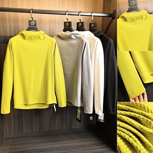 户外运动弹力透气连帽卫衣潮 秋冬男士 LU系高端华夫格 抗皱有型