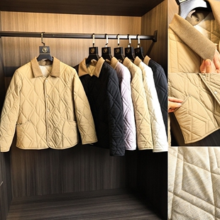 秋冬男女款 绗缝羊毛 巴恩风翻领复古棉衣外套 轻量保暖 大捡漏