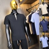 冰丝无痕 POLO衫 夏季 纯色激光切割冰肤户外短袖 T恤 男士 D特平替