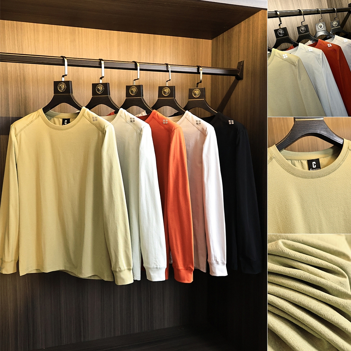 速干肌理【吸湿透气】长袖T恤潮