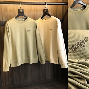 商场撤柜货 柜399 2025年春季男士纯色定织肌理亲肤圆领宽松卫衣