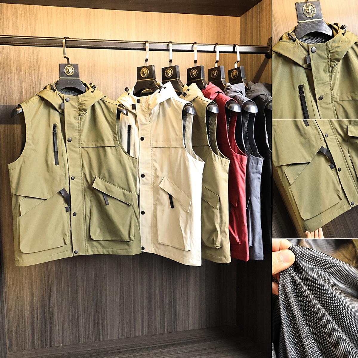 轻量级【速干防水科技】连帽马甲