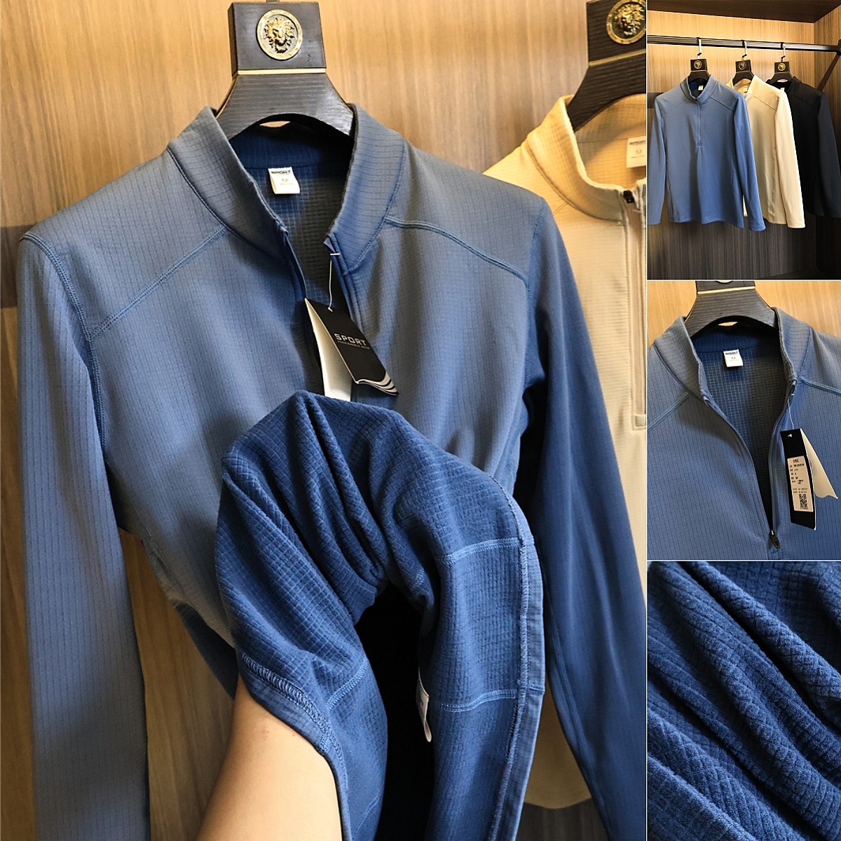 矩阵格绒吸湿透气！T恤衫