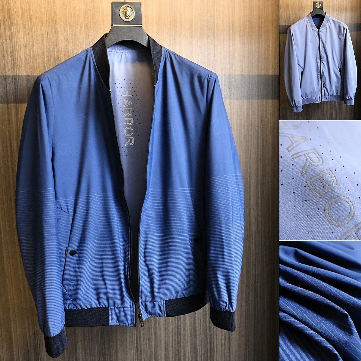 丝滑有质感~线下399！春秋男士双面可穿百搭透气棒球领时尚夹克潮,男装,夹克,淘宝优惠券,粉丝福利购,淘宝优惠卷